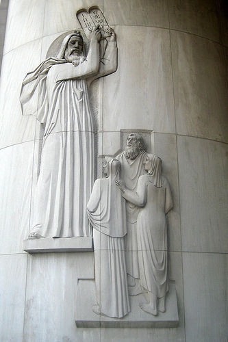 Moses and the Ten Commandments at the New York Supreme Court